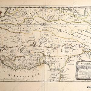 1655 - L'Afrique, ou Lybie - Antique Map Free Shipping Shop For