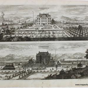 1707 - Gieddeholm - Sweden - Antique Print Official Site