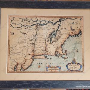 1676 - A Map of New England and New York - Antique Map Buy Cheap Footlocker