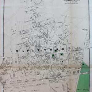 1875 - Section(s) of Malden  (MA) - Antique Map Get Authentic For Sale