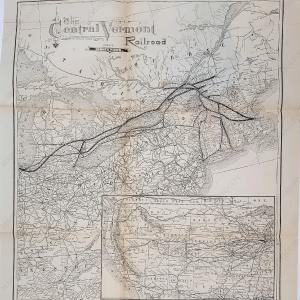 1890 - The Central Vermont Railroad and its Connections - Antique Map Buy Cheap Footlocker Finishline