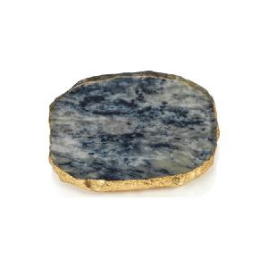 Viken Agate Marble Glass Coasters Set of 4 For Sale Top Quality