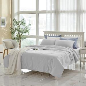 [New COLOR] High-Dense Cotton Comforter Set in Light Grey Very Cheap Cheap Online