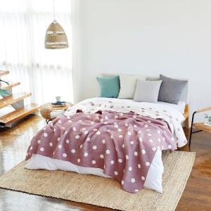 Triple Layer Modal Blanket in Pink & Polka Dot Cheap Footlocker