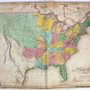 1820 - United States of America compiled from the latest & best authorities *****SOLD***** - Antique Map Outlet 100% Authentic