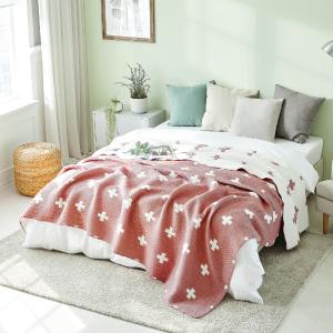 Triple Layer Modal Blanket in Pink & Cross Fashion Style For Sale