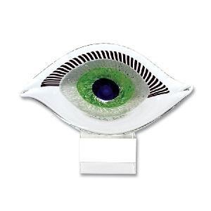 Visionary Good Luck Murano-Style Art Glass Eye Centerpiece Discount Sast