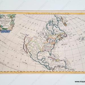 1762 - An Accurate Map of North America Drawn from the Sieur Robert, with Improvements - Antique Map Buy Cheap Newest