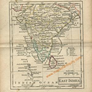 1761 - East Indies - India - Antique Map For Sale Online