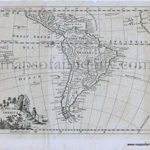 1762 - South America - Antique Map Real Cheap Online