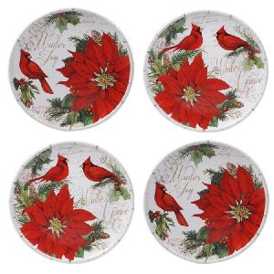 Winters Garden Dessert Plates Set of 4 Low Pice Fee Shipping Sale Online