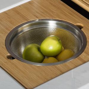 Workstation Kitchen Sink Serving Board Set with Stainless Steel Colander From China Sale Online
