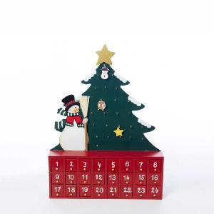 Wooden Snowman with Tree Advent Calendar Really Cheap