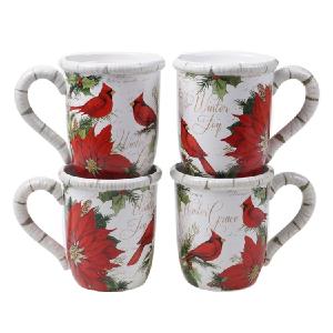 Winters Garden Mugs Set of 4 Footlocker Pictures Sale Online