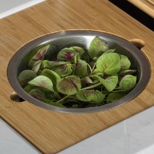 Workstation Serving Board Set with Stainless Steel Mixing Bowl for Kitchen Sink Discount View