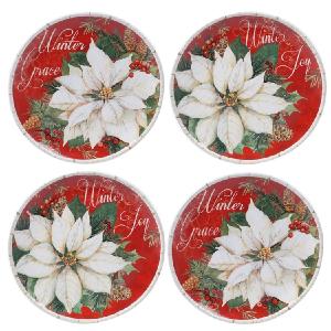 Winters Garden Dinner Plates Set of 4 Online Online Clearance
