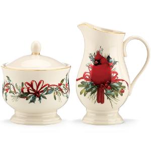 Winter Greetings Sugar and Creamer Set Cheap Pice Store