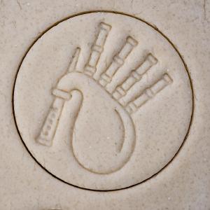 Bagpipe Cookie Cutter - 3 inch diameter Online Online Clearance