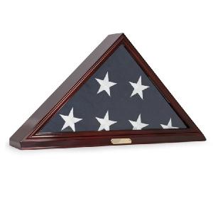 Wall-Mountable Memorial Flag Display Case for 5' x 95" Flag - Cherry Latest Collections Sale Online