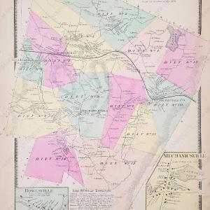 1869 - Mount Holly, VT - Vermont - Antique Map With Credit Card Online
