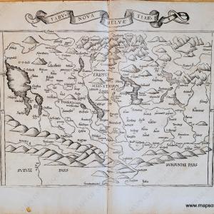 1535 - Tabu. Nova Helvetiae - Antique Map Discount Order