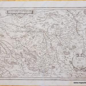 1630s - France - Carte de Berry - Antique Map Cheap Sale 2025 Newest