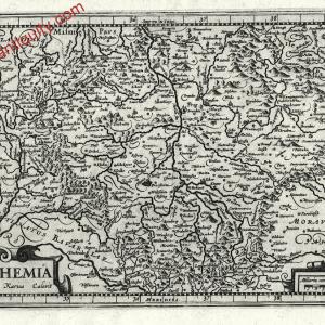 1632 - Bohemia - Antique Map Buy Cheap Visit New
