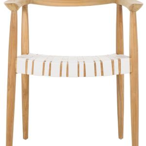 Baden Leather Woven Arm Chair | Safavieh - ACH1203 Looking For Online