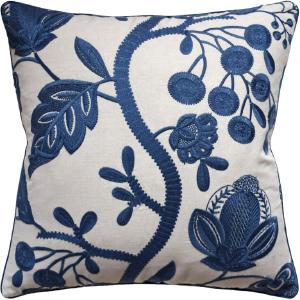 Alladale Embroidery Blue Pillow Where To Buy Low Pice