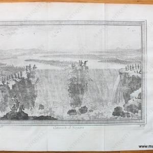 1757 - Cataracte de Niagara - Antique Print Cheap Real Authentic
