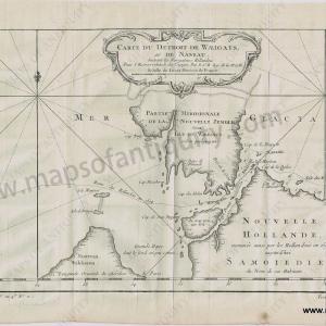 1758 - Carte du Detroit de Waeigats, ou de Nassau - Antique Map Cheap Sale The Cheapest