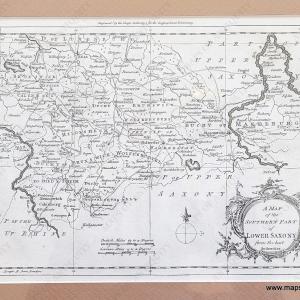 1759 - A Map of the Southern Part of Lower Saxony from the best Authorities - Antique Map Discount Shop