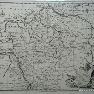 1744 - Northwest Germany - Antique Map Outlet Get To Buy