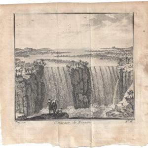 1757 - Cataracte de Niagara - Antique Print Clearance With Mastercard