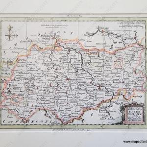 1756 - A Map of the Southern Part of Upper Saxony, with the Routs of the Prussian Armies - Antique Map Wiki Cheap Online
