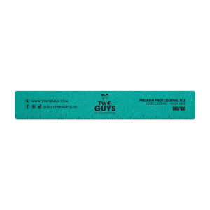 2Guys Nail Files - Premium Jumbo Square 100/100 Grit (Pack of 50) Outlet Countdown Package