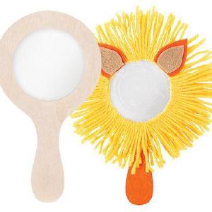 Wooden Round Hand Mirror Pack of 10 Factory Outlet Cheap Pice