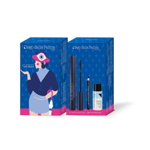 Diego Dalla Palma - kit mascara subaqueo struccante bifasico   mini matita nera 01 Outlet Geniue Stockist