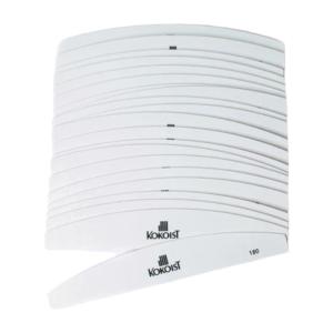 Kokoist Nail Files - Replaceable Half Moon 180 Grit - White (Pack of 20) Outlet Best Sale