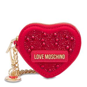 Portamonete con Strass LOVE MOSCHINO linea Gift Capsule colore Rosso Get To Buy