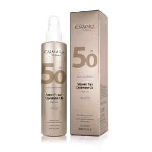 Protetor Solar Corporal vitamínico SPF50 - Óleo otimizador de bronzeado vitamínico - Casmara Free Shipping Limited Edition