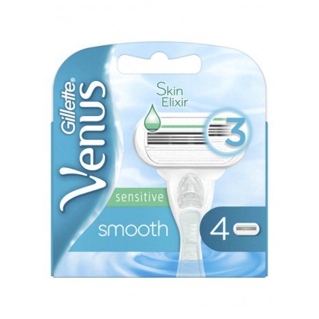 Recargas para barbeador - Venus Smooth Sensitive 4 un - Gillette Best Place To Buy