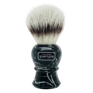 Simpsons | Synthetic Islington Faux Ebony Marble Shaving Brush Sale New