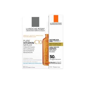 Pack Sérum Anti-rugas Pure Vitamin C10   Creme de Correção Fotodérmica Diária Anthelios Age Correct 45 ml - La Roche Posay Cheap Sale 2025