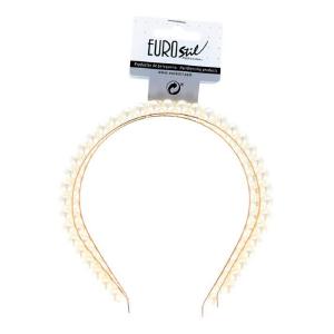 2 Tiaras de Pérolas Douradas - Eurostil Low Pice Fee Shipping