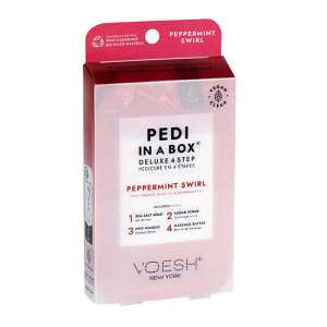Voesh Pedi In A Box Deluxe 4 Step - Peppermint Swirl For Sale Official Site