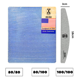 XFiles Designed in USA High Quality Japan Sandpaper - Half-moon Zebra Color (50pcs) Store Online