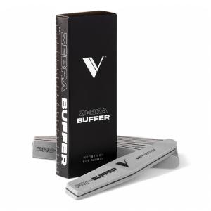 V Beauty Pure Nail Buffers - Diamond Sponge Zebra 100/180 Grit (Pack of 5) For Sale For Sale