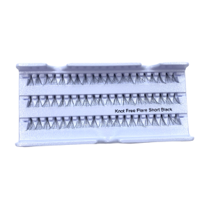 Eyelash Knot Free Flare Black Size Short (100 Tray of 60pcs) Store With Big Discount