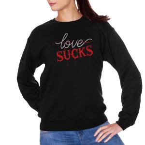 Felpa Girocollo Love Sucks The Vampire Diaries - FILM Free Shipping For Sale